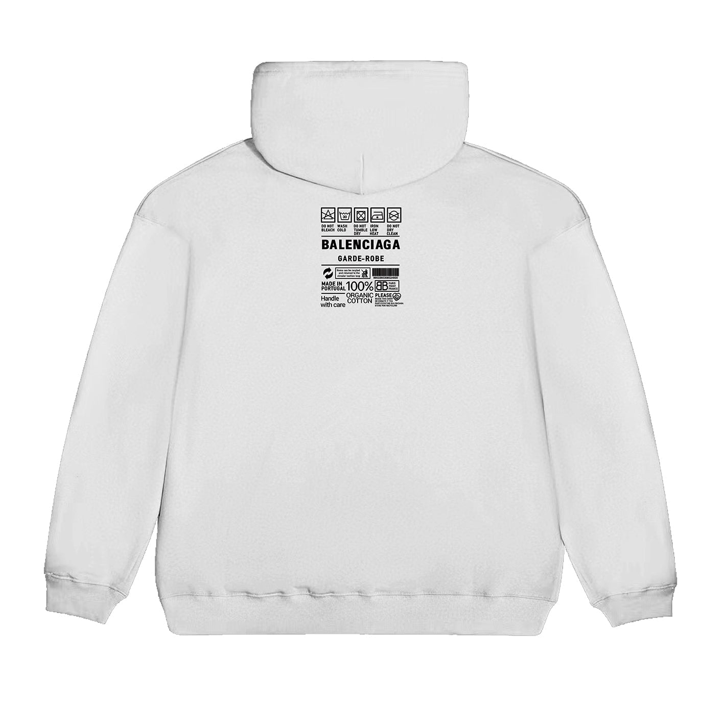 CARE LABEL Print Hoodie