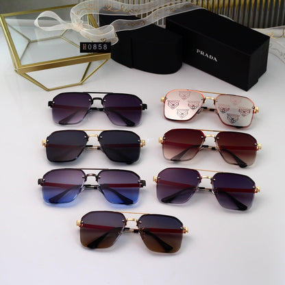 Gold Thin Frame Sunglasses