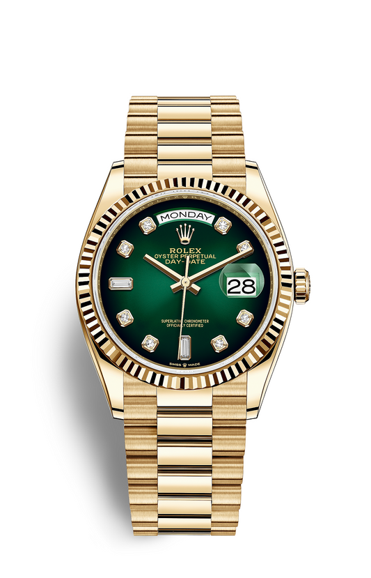 Yellow Gold - Green Dial - 36mm/41mm