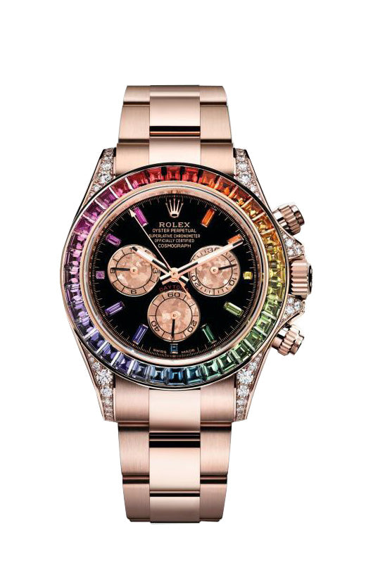 Rainbow Dial Luxury Steel Watch - 40mm