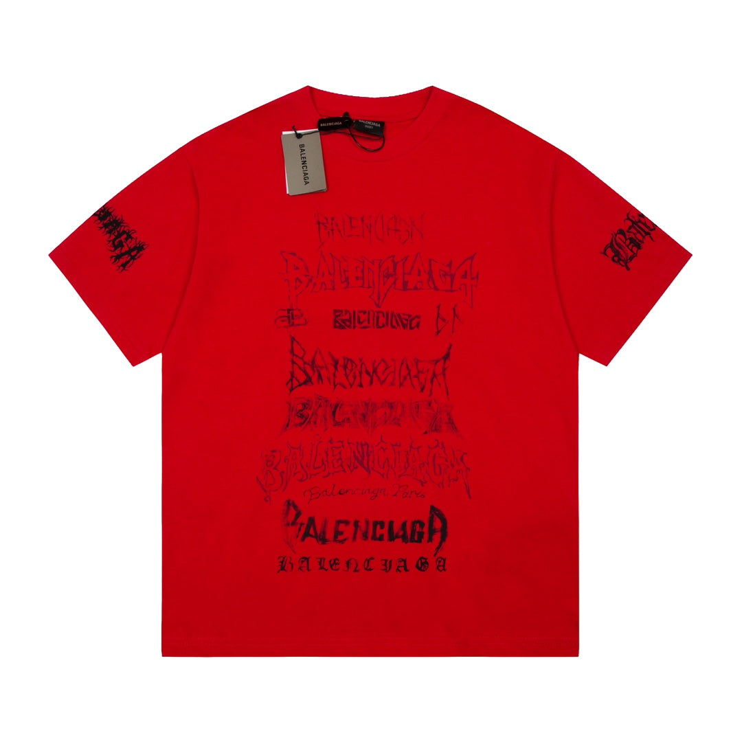 Sanskrit letter all over printed T-shirt