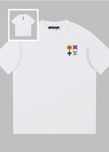 Colorful embroidered T-shirt