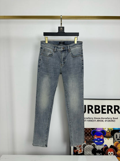 Premium vintage distressed blue jeans