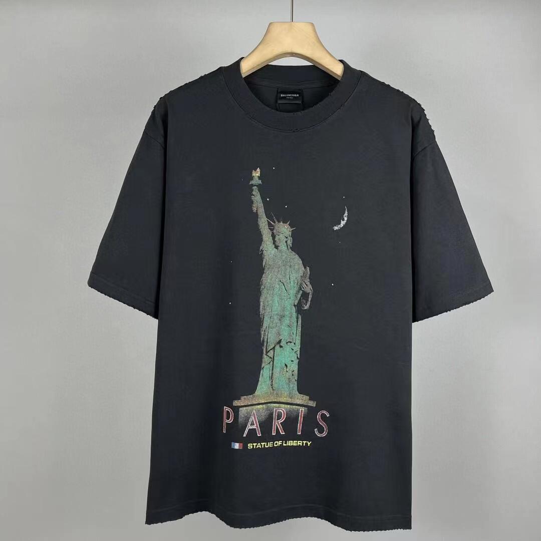 Statue of Liberty printed short sleeves