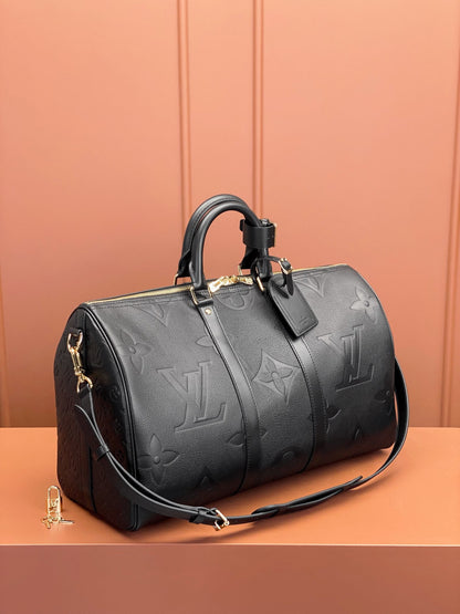 Keepall Bandoulière 45 Monogram Empreinte Leather