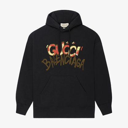 Gradient Letter Print Hoodie