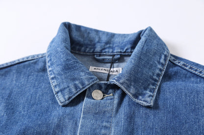 24FW seven language washed denim jacket