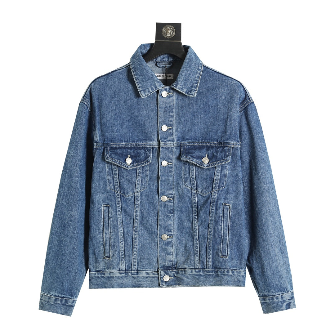 24FW seven language washed denim jacket