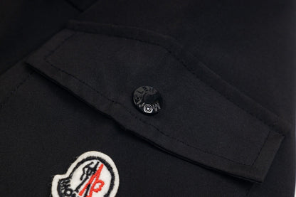 Classic Arm Badge Patch Hooded Jacket