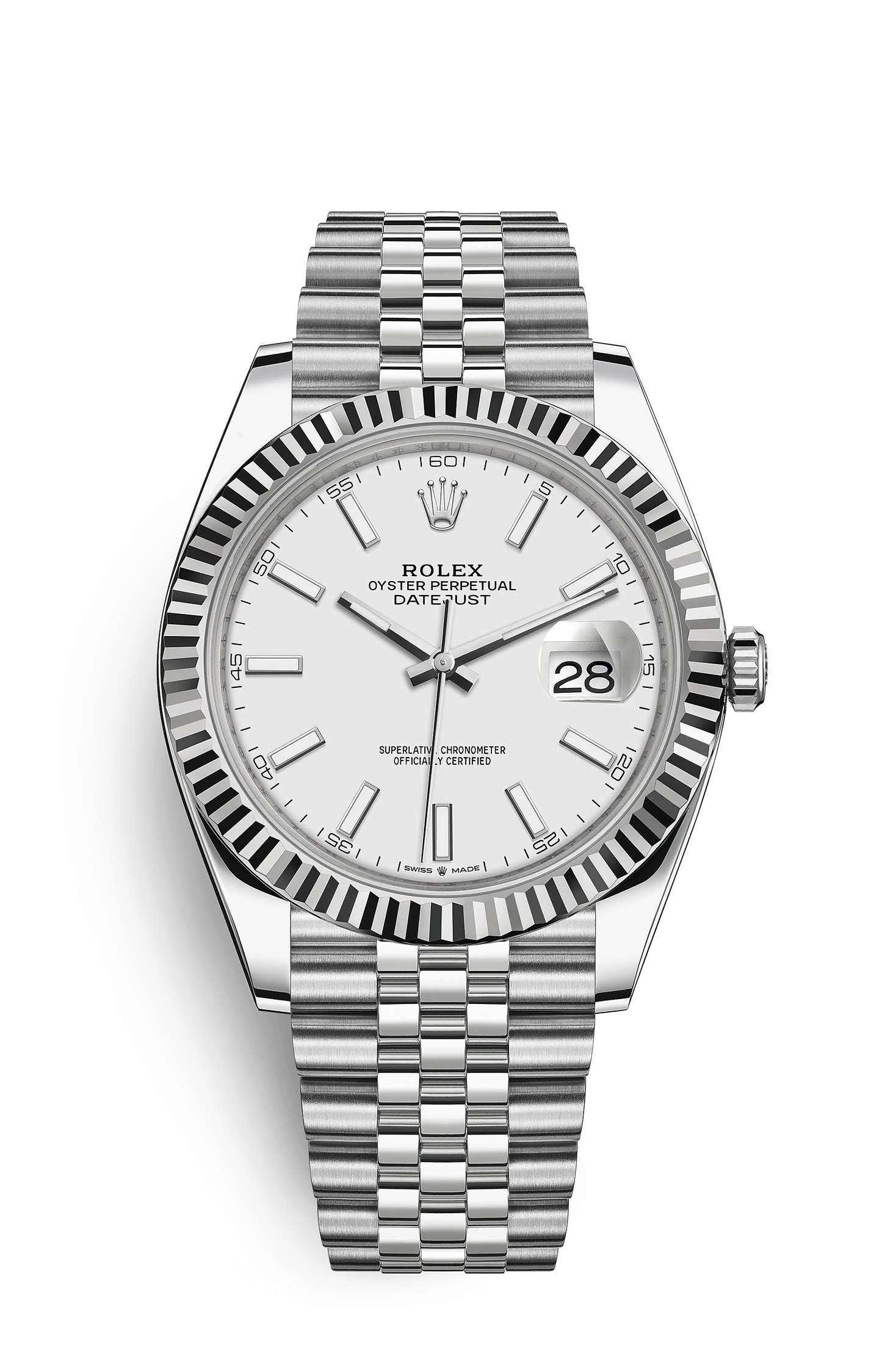 DATE-Steel and white gold-41mm Watch