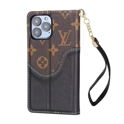 Luxury Denim Leather Wallet Card Holder Filp Case For iPhone