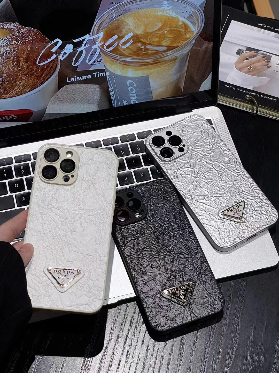 Luxury Shiny Crinkled Phone Case