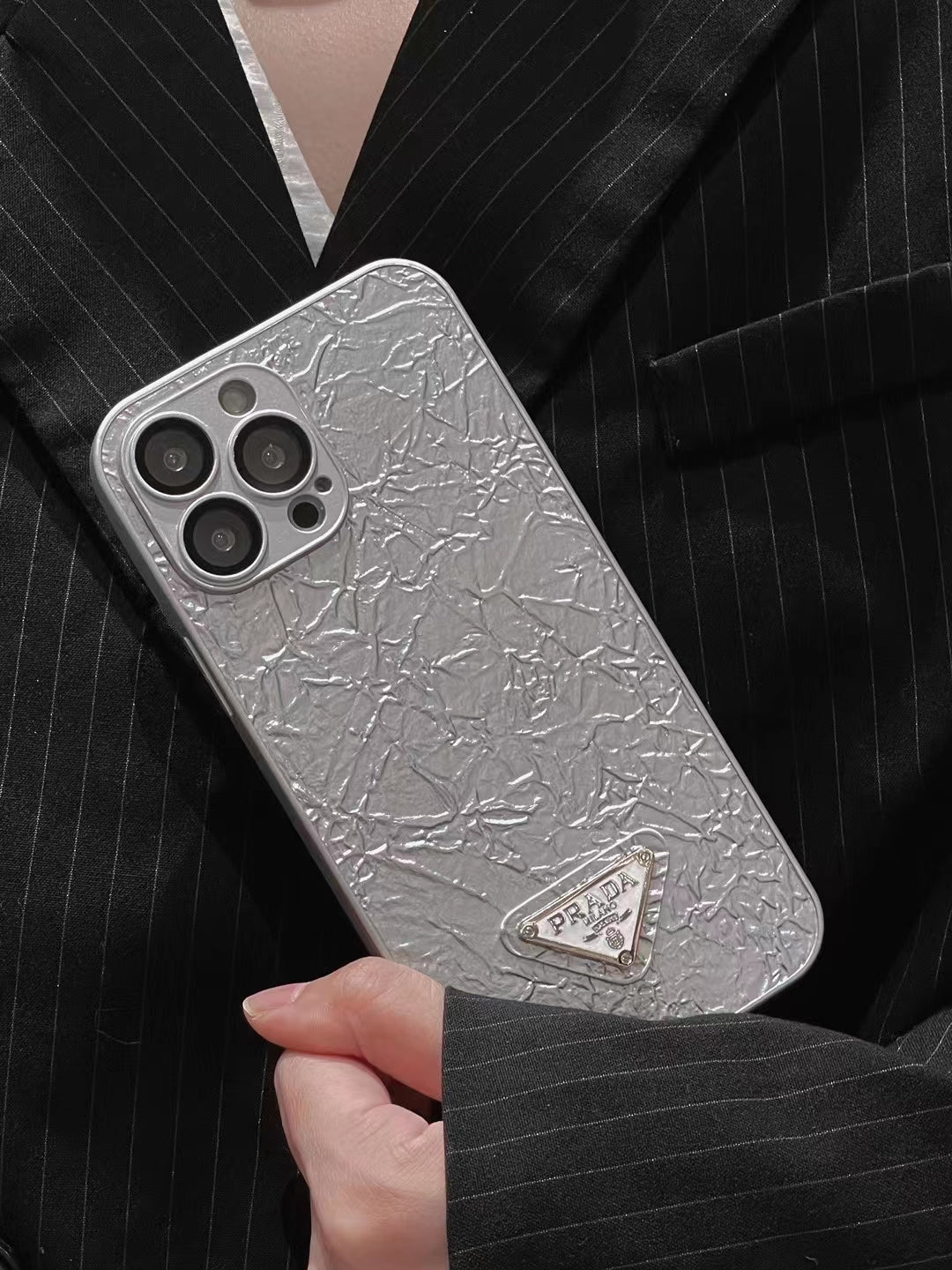 Luxury Shiny Crinkled Phone Case