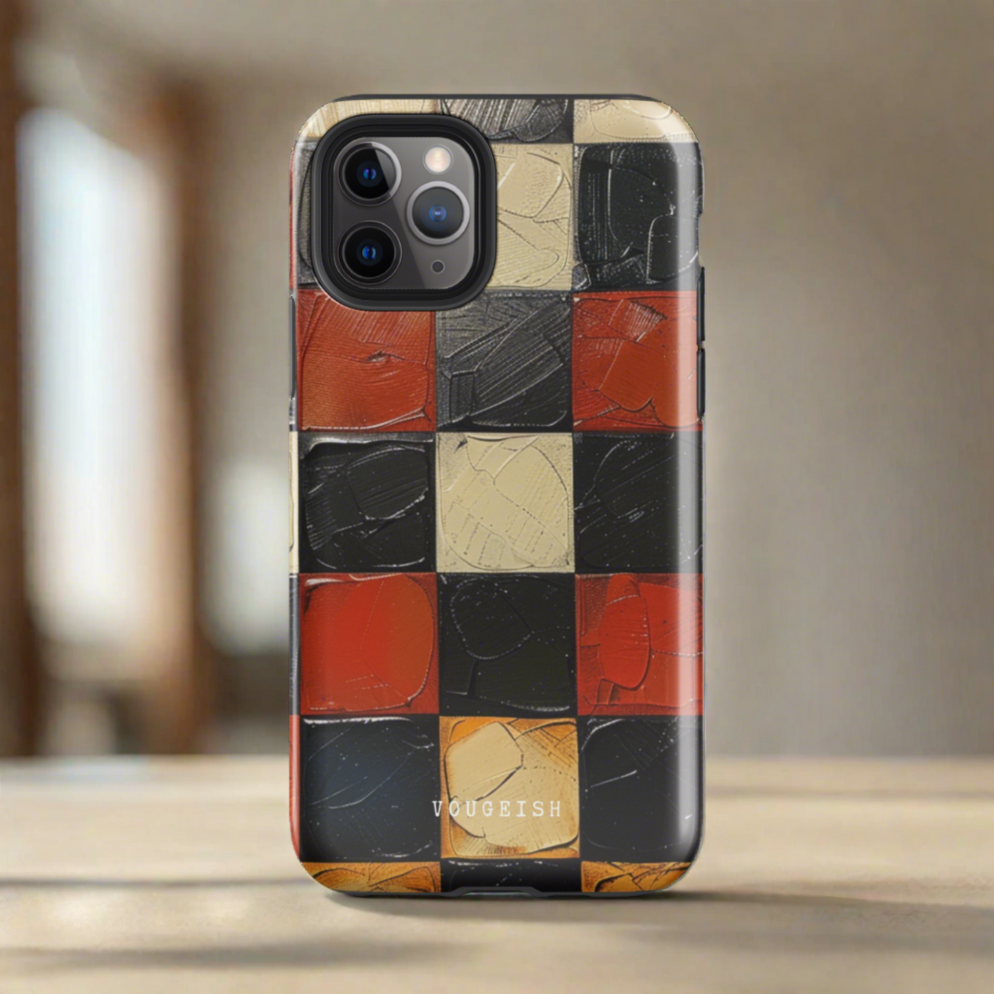 Crimson Weave | Protective Phone Case