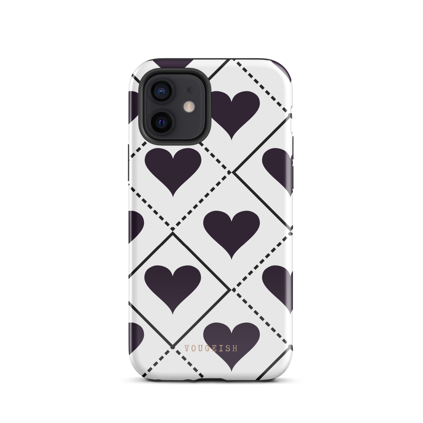 Black Heartbeat Protective Phone Case