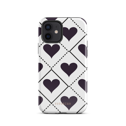 Black Heartbeat Protective Phone Case