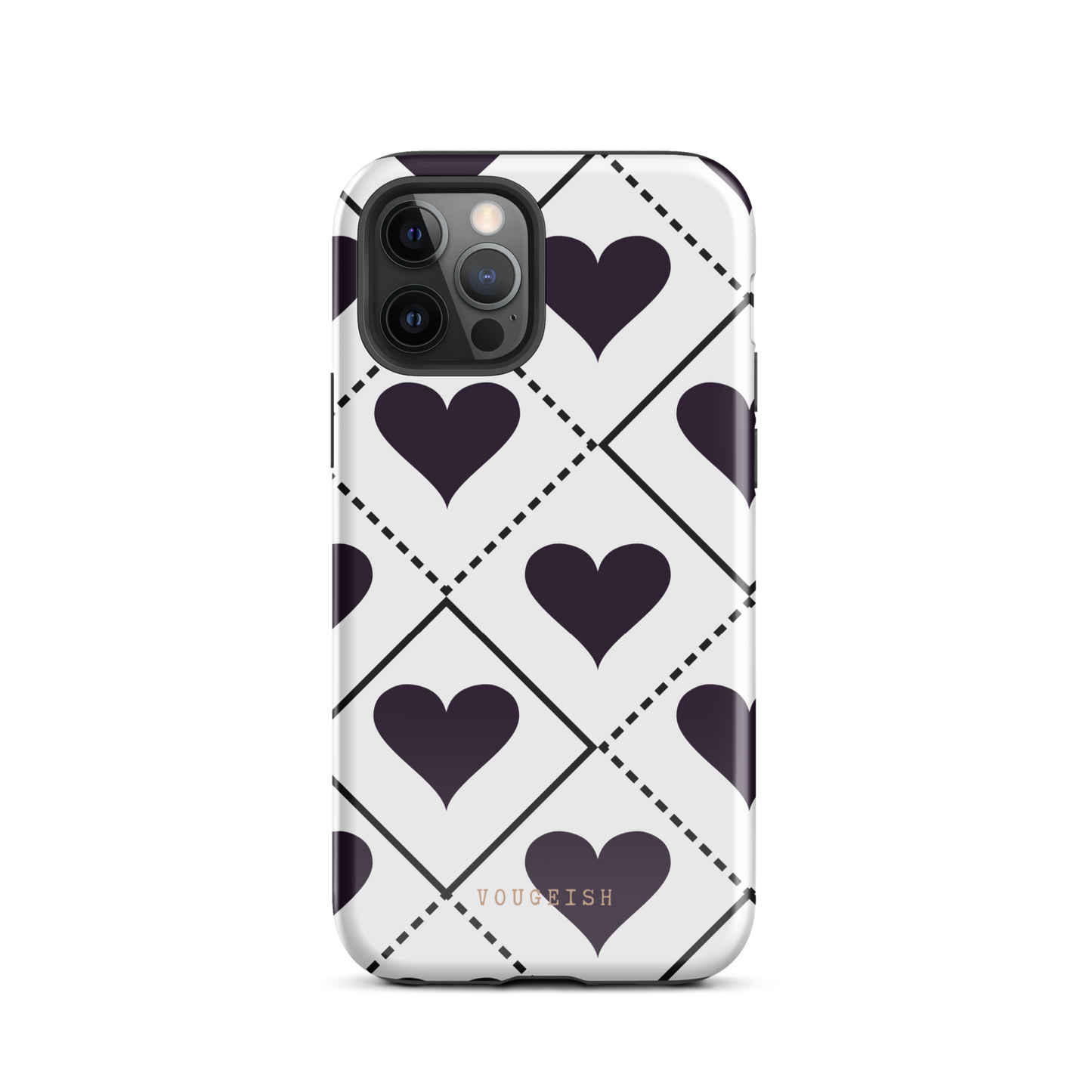 Black Heartbeat Protective Phone Case