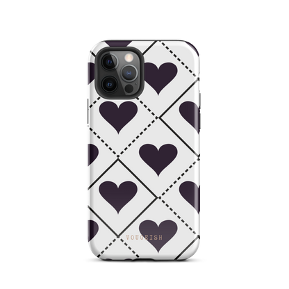 Black Heartbeat Protective Phone Case