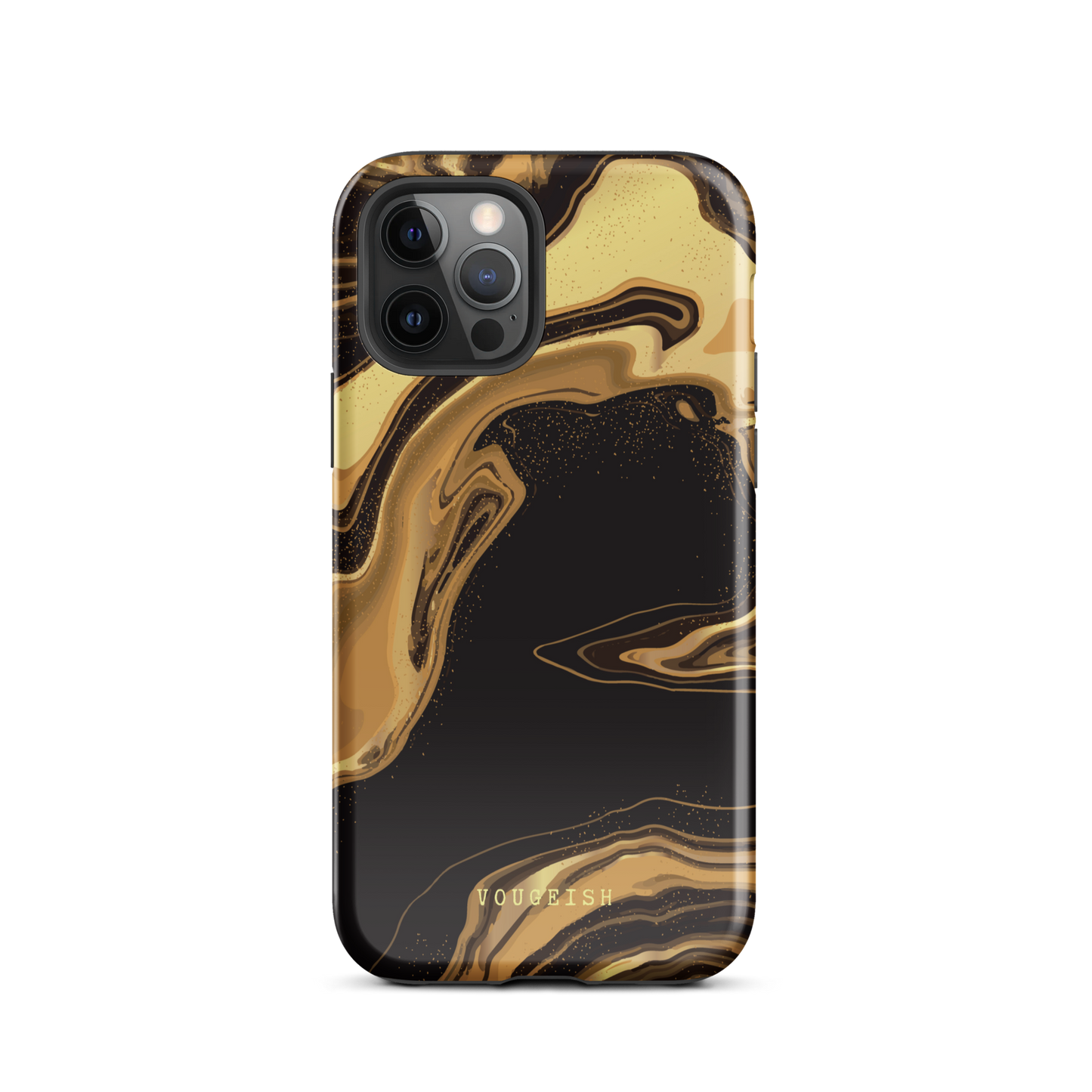 Dark Caramel Marble | Protective Phone Case