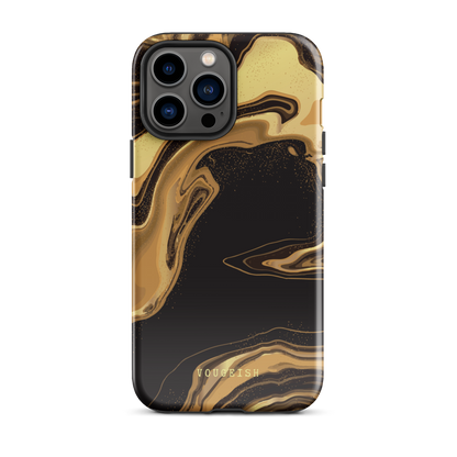 Dark Caramel Marble | Protective Phone Case