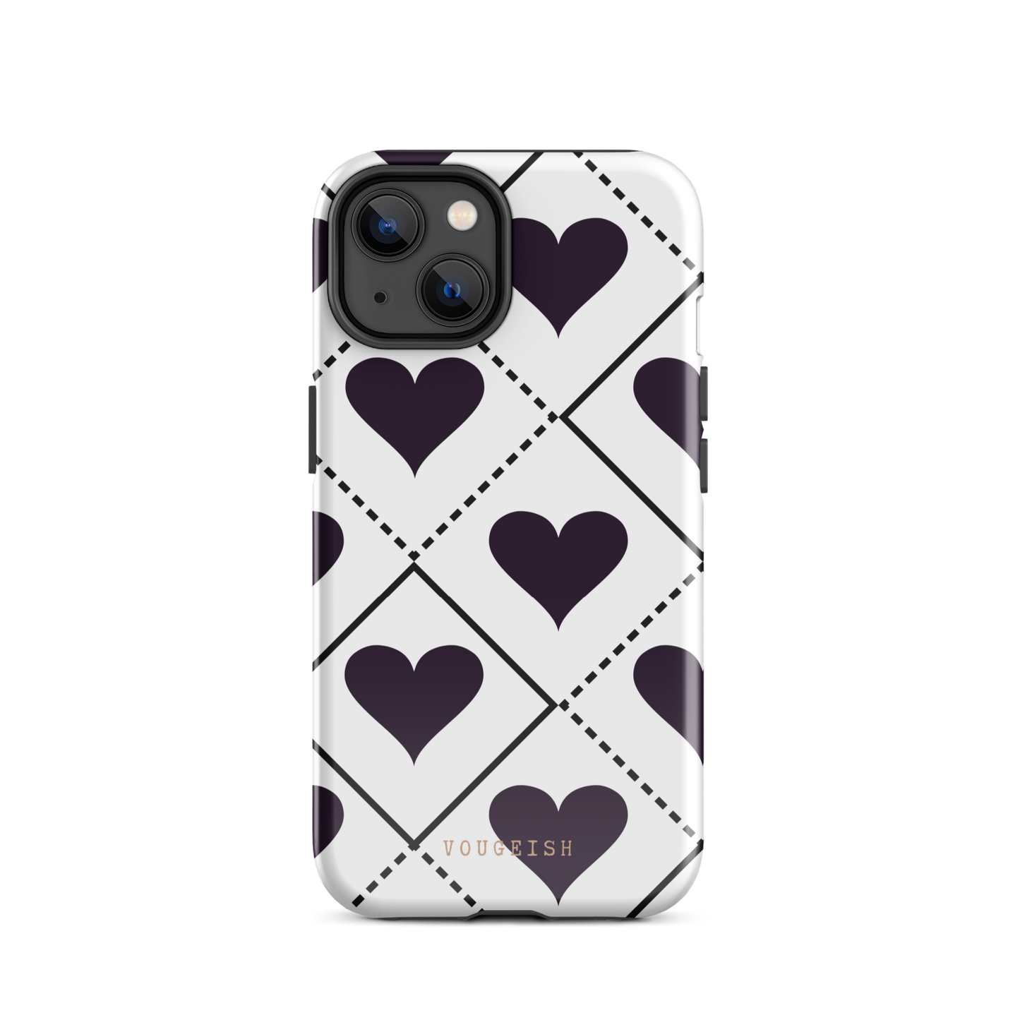 Black Heartbeat Protective Phone Case