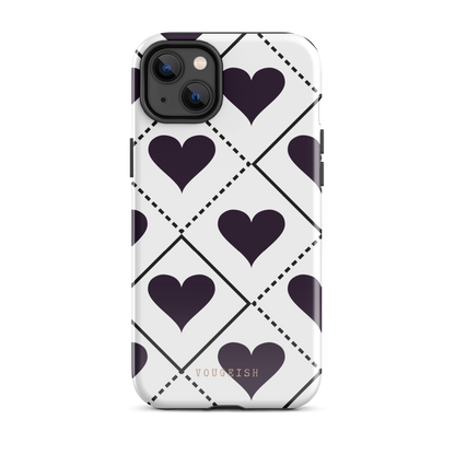 Black Heartbeat Protective Phone Case