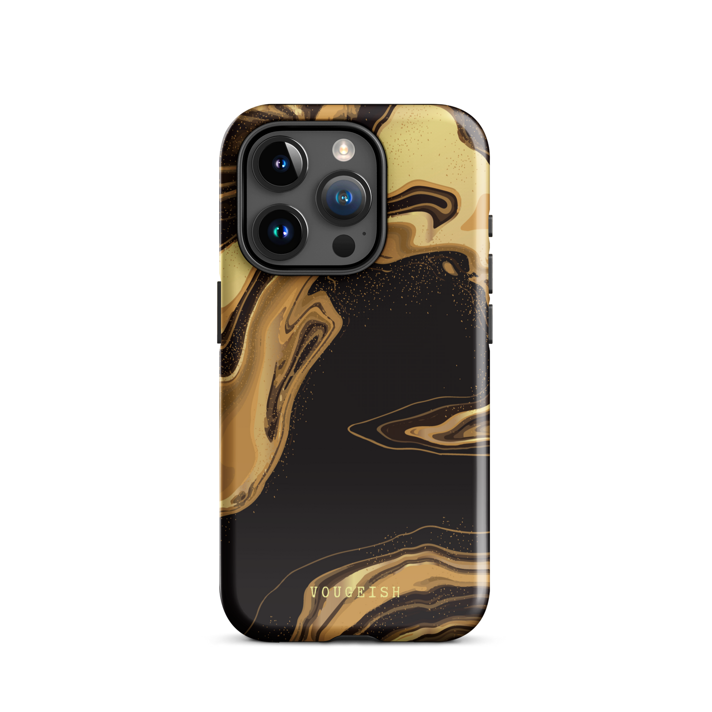 Dark Caramel Marble | Protective Phone Case