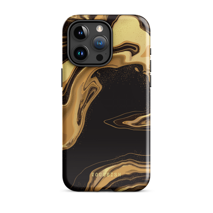 Dark Caramel Marble | Protective Phone Case