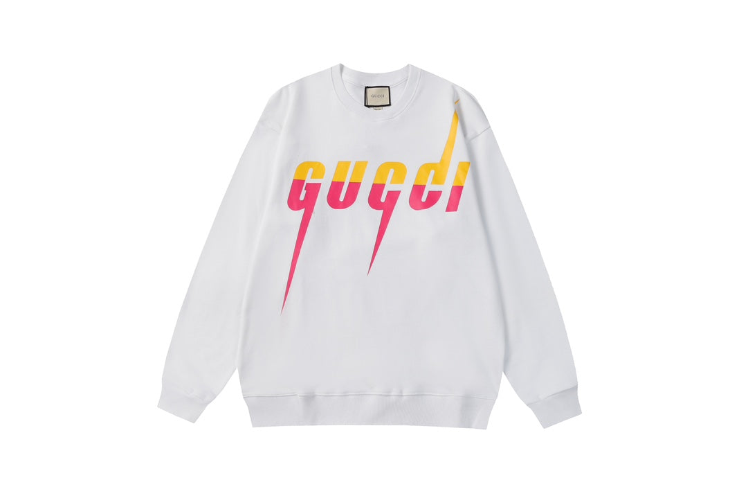 Colorful Gradient Bladed Letter Sweatshirt