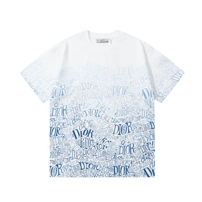 Gradient Print Direct Spray T shirt