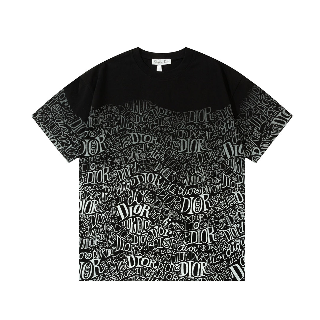 Gradient Print Direct Spray T shirt