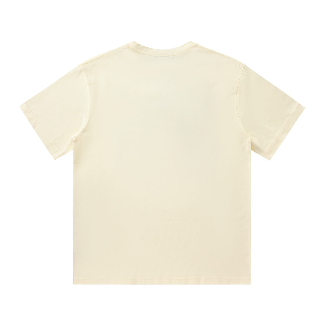 Letter Gradient Print T Shirt