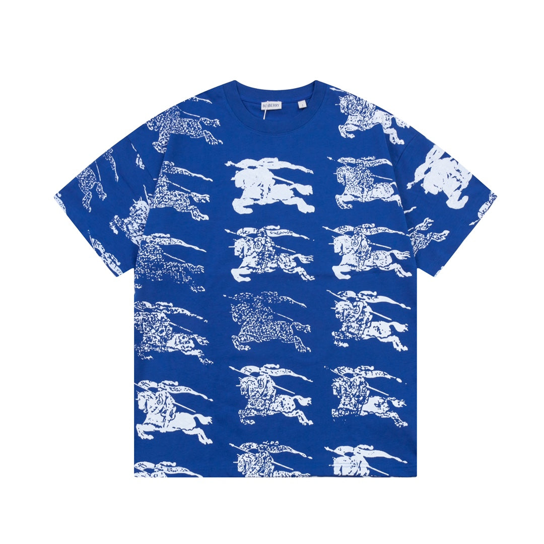 New summer full body war horse print T-shirt