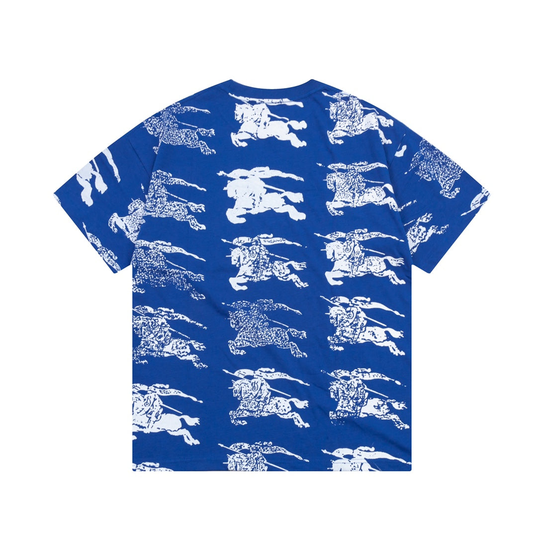 New summer full body war horse print T-shirt