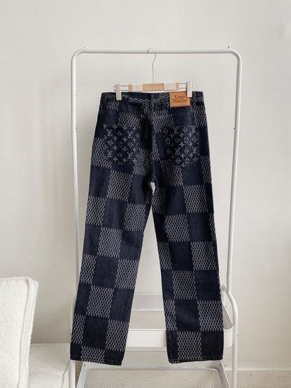 0717 Cargo functional denim pants