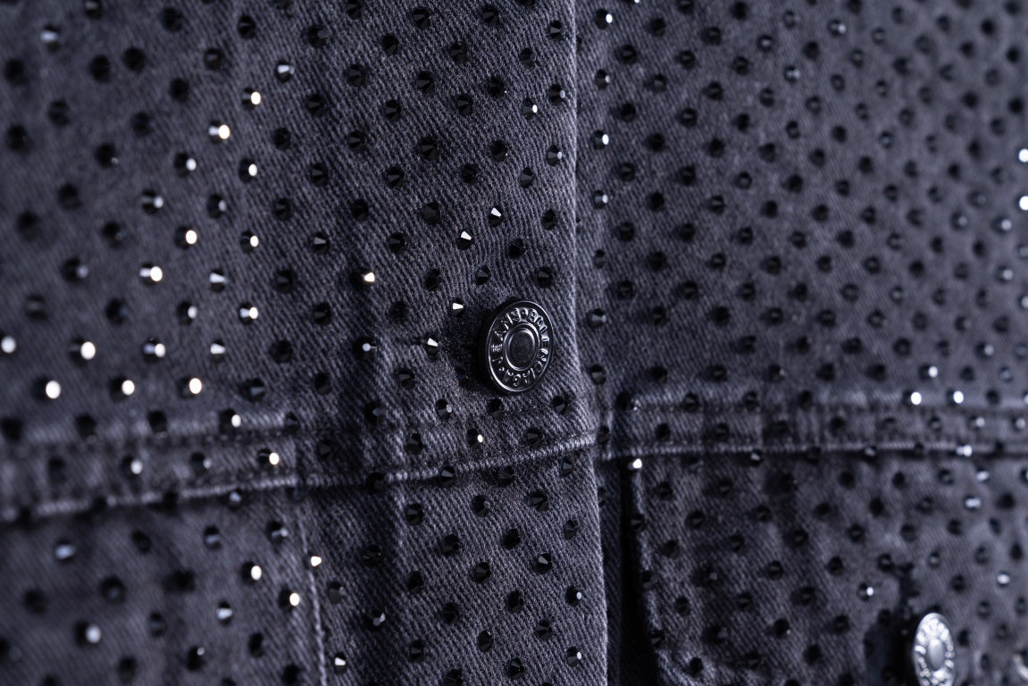 0717 New heavy craft whole pressed drill denim jacket