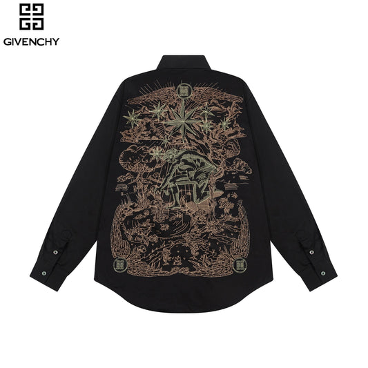 0717 The latest back intricate embroidery craft shirt jacket