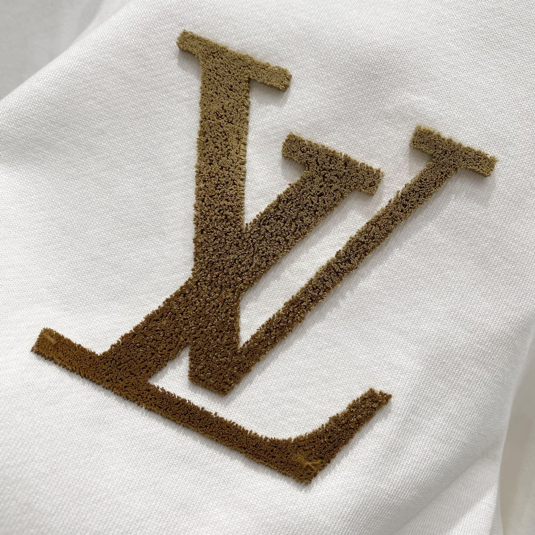 Gold Letter Embroidery Sweatshirt