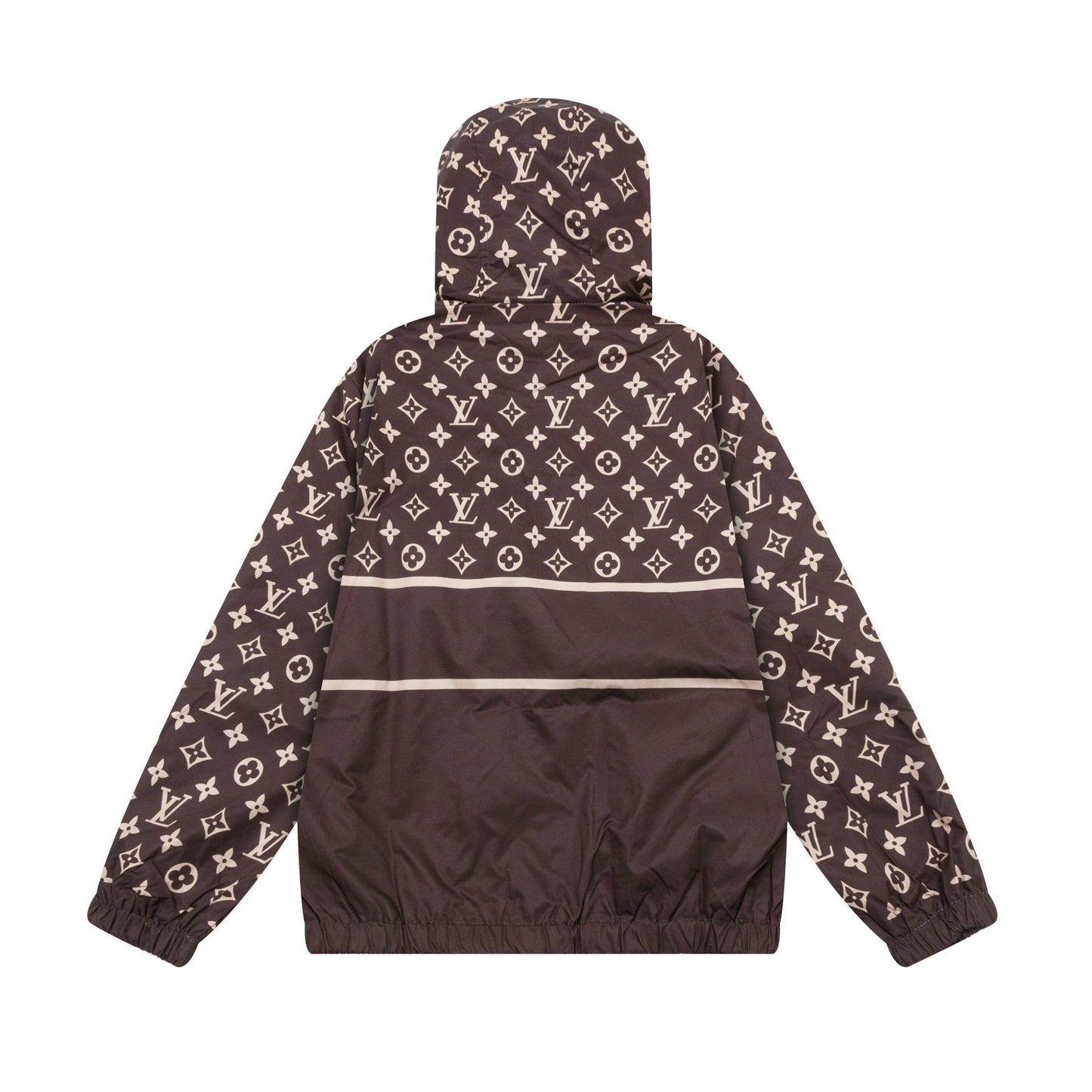 Letter Print Brown Jacket