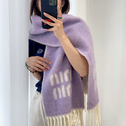 Purple scarf