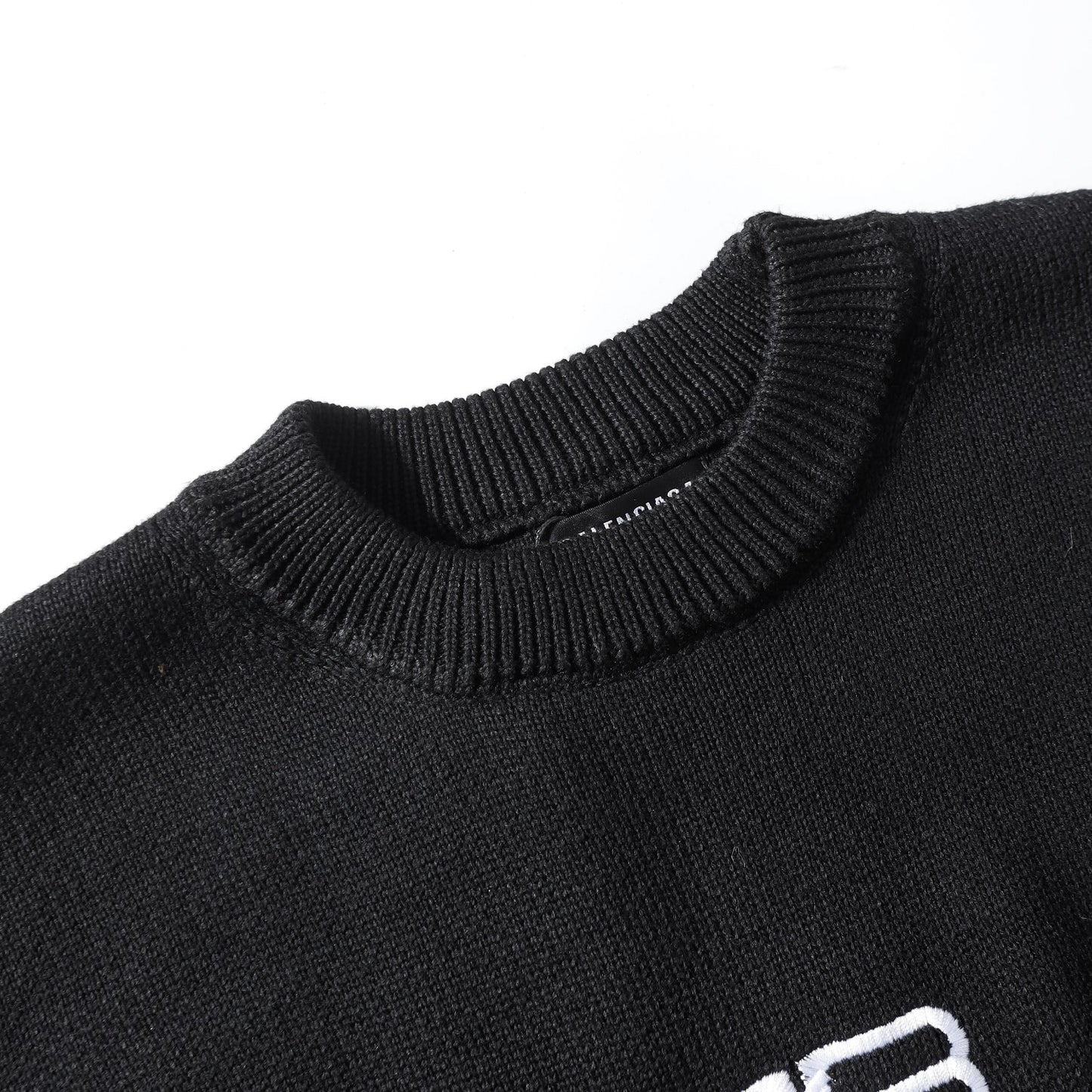 Lock button sweater