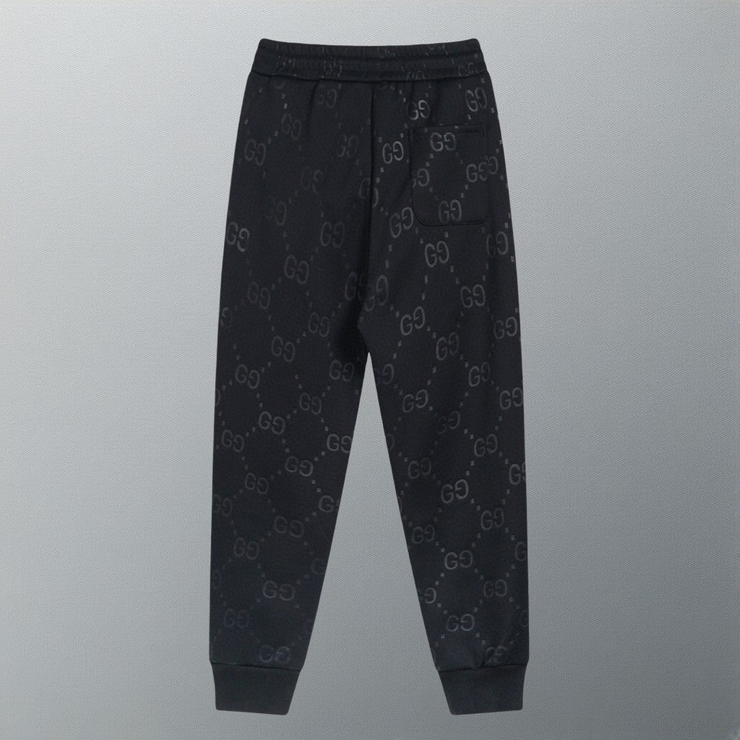 classic embossed logo trousers