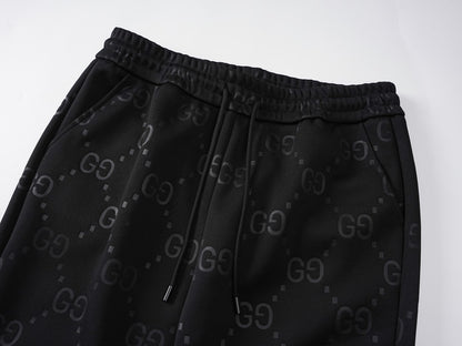 classic embossed logo trousers