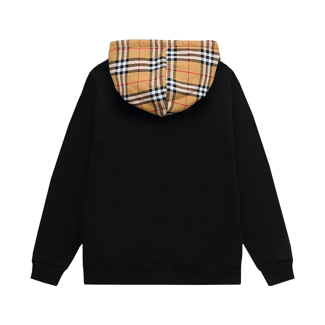 Classic sweater inner plaid hoodie