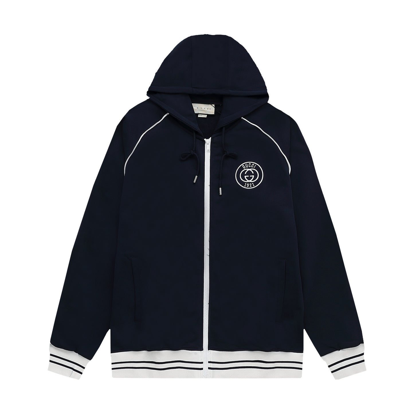 Couples zip-up hooded jacket