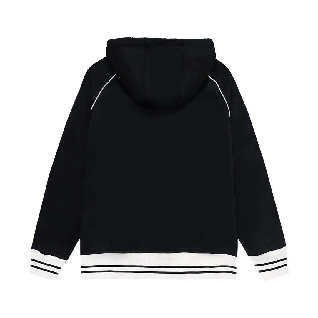 Couples zip-up hooded jacket