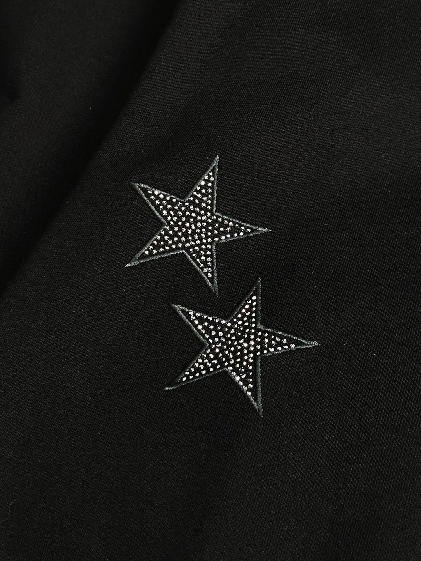 Star embroidered crew neck sweatshirt