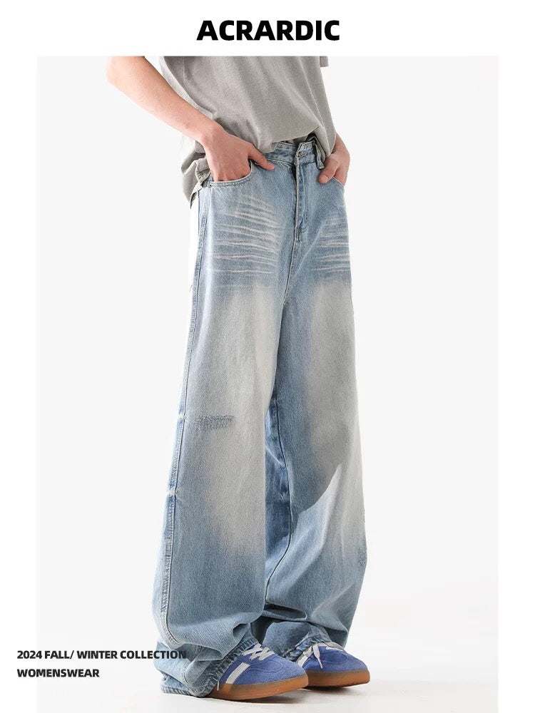 American Vintage Washed Glacier Blue Jeans