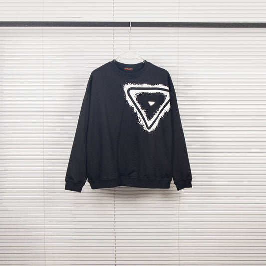 Triangle Silver Iron Badge Crewneck Sweatshirt