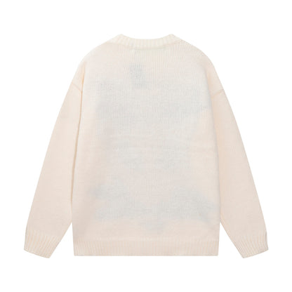 New logo jacquard wool sweater